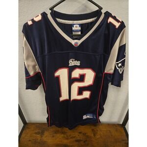 Reebok NFL New England Patriots Tom Brady #12 Jersey XL Kids